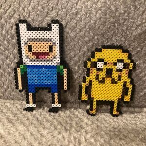 Finn & Jake - Adventure Time Perler Bead Figures
